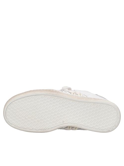 Sneakers in pelle effetto vintage HIDNANDER | THE CAGE HD1WS175 102BIANCO